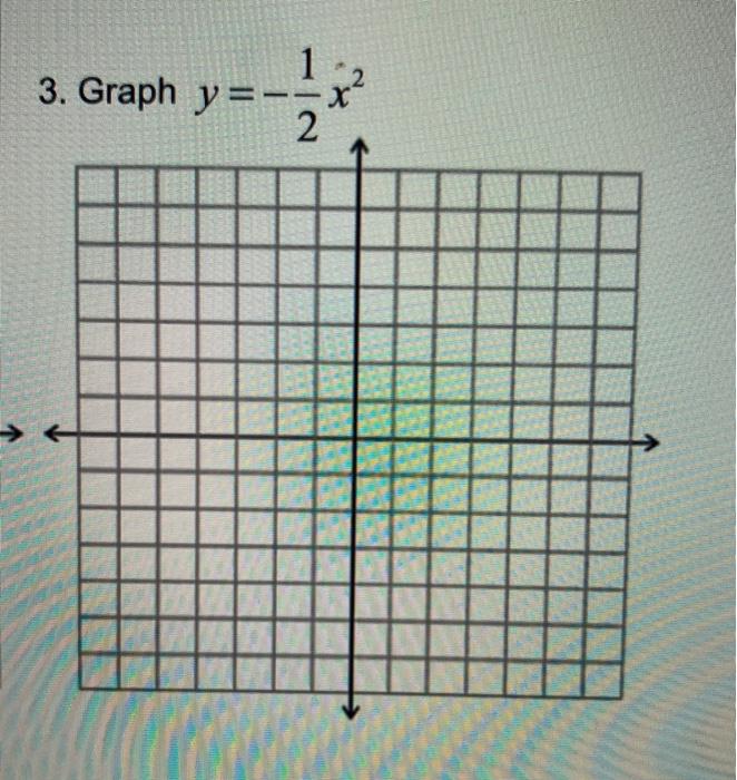 Solved 1 3 Graph Y X 2 Chegg Com