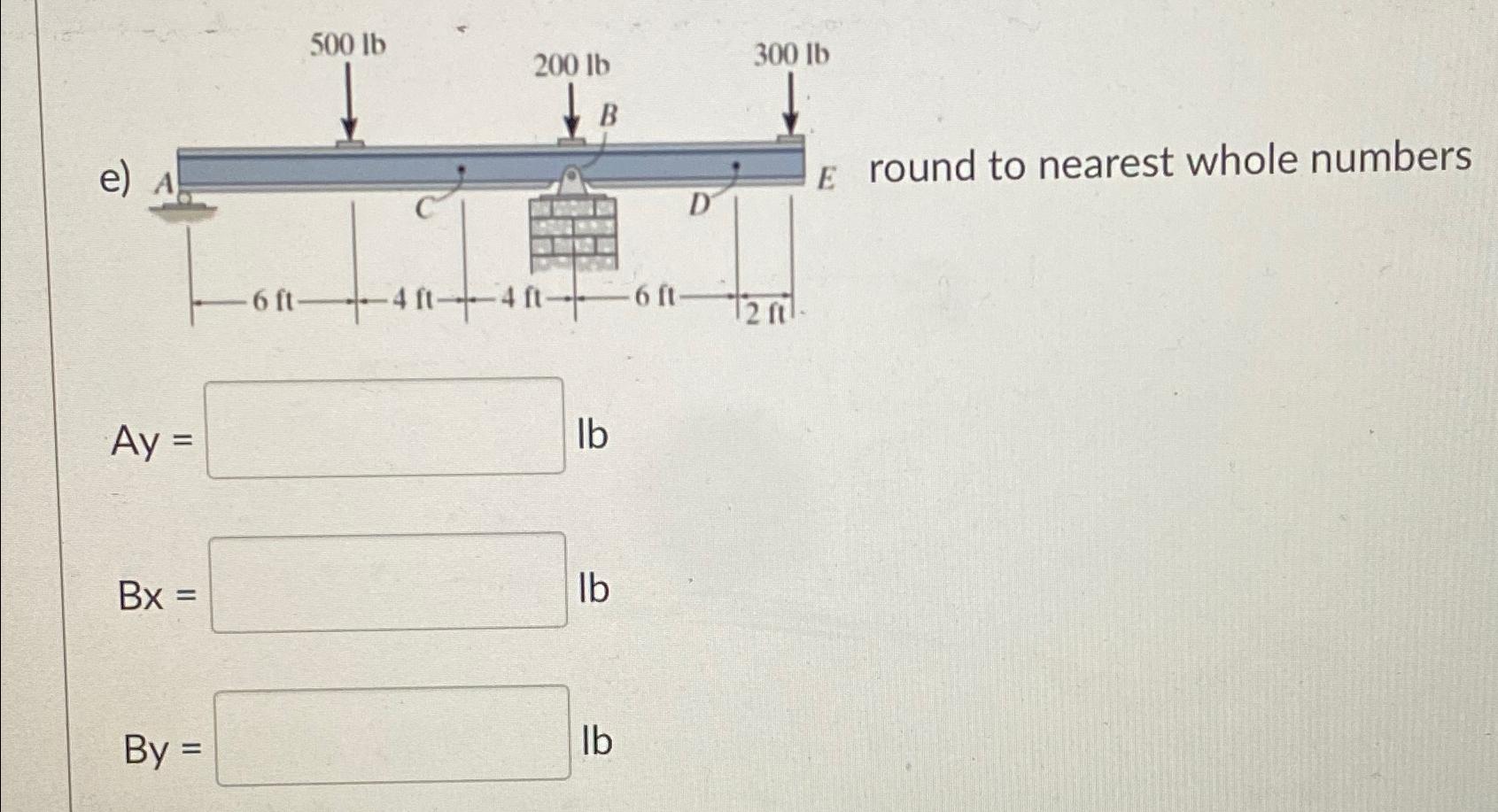 Round To Nearest Whole NumbersAy=Bx=By=lb | Chegg.com