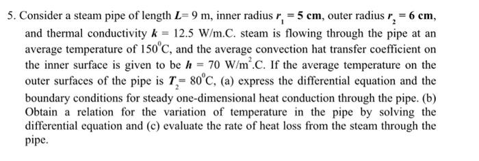 Solved Please Answer This Heat Transfer Problem With | Chegg.com