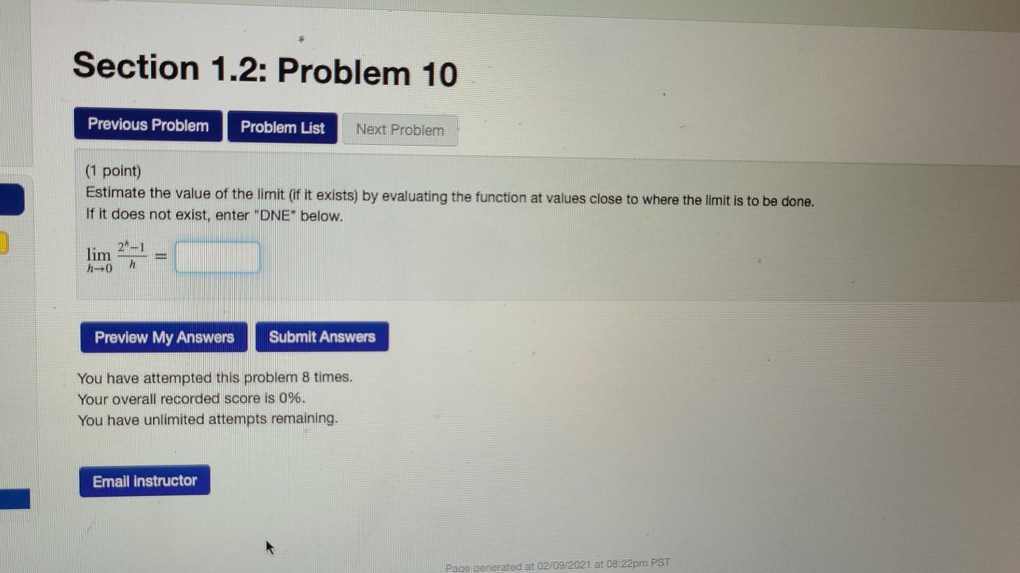 Solved Section 1.2: Problem 10 Previous Problem Problem List | Chegg.com