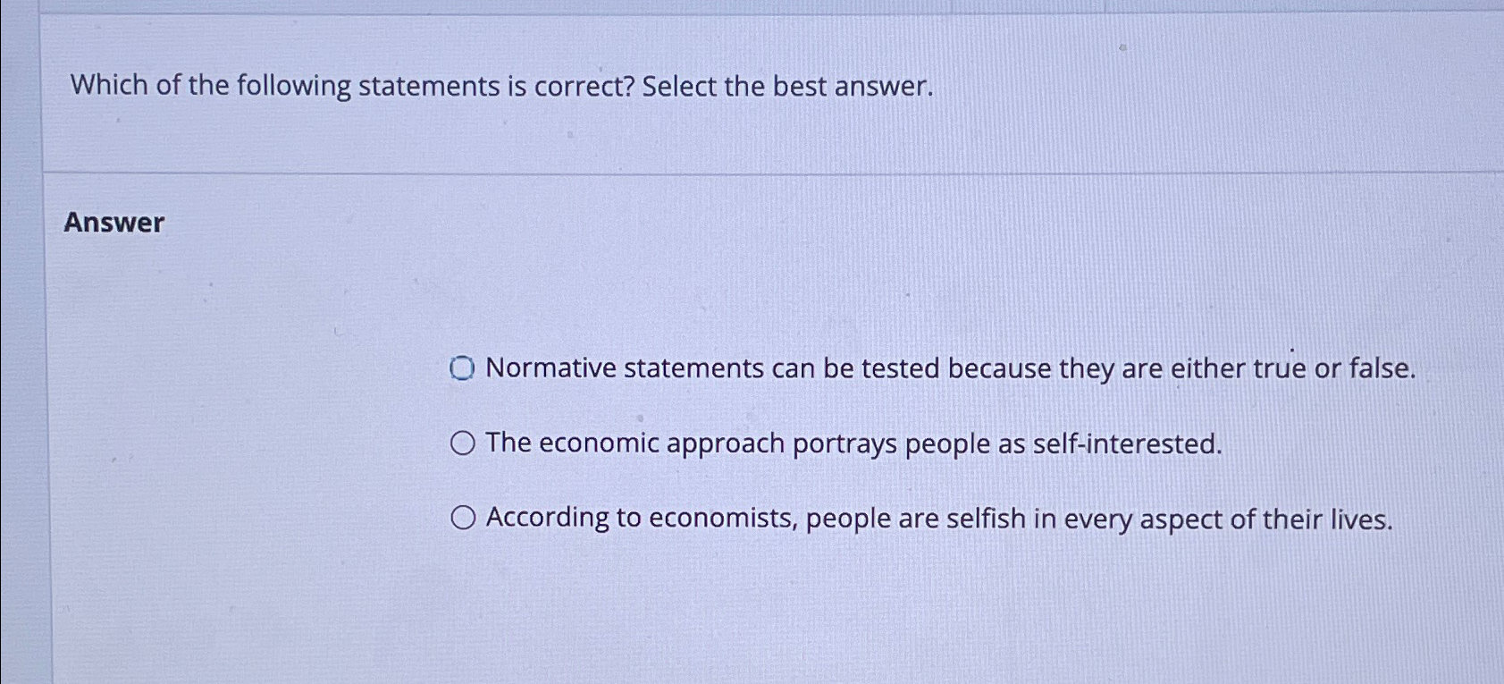 Solved Which of the following statements is correct? Select | Chegg.com