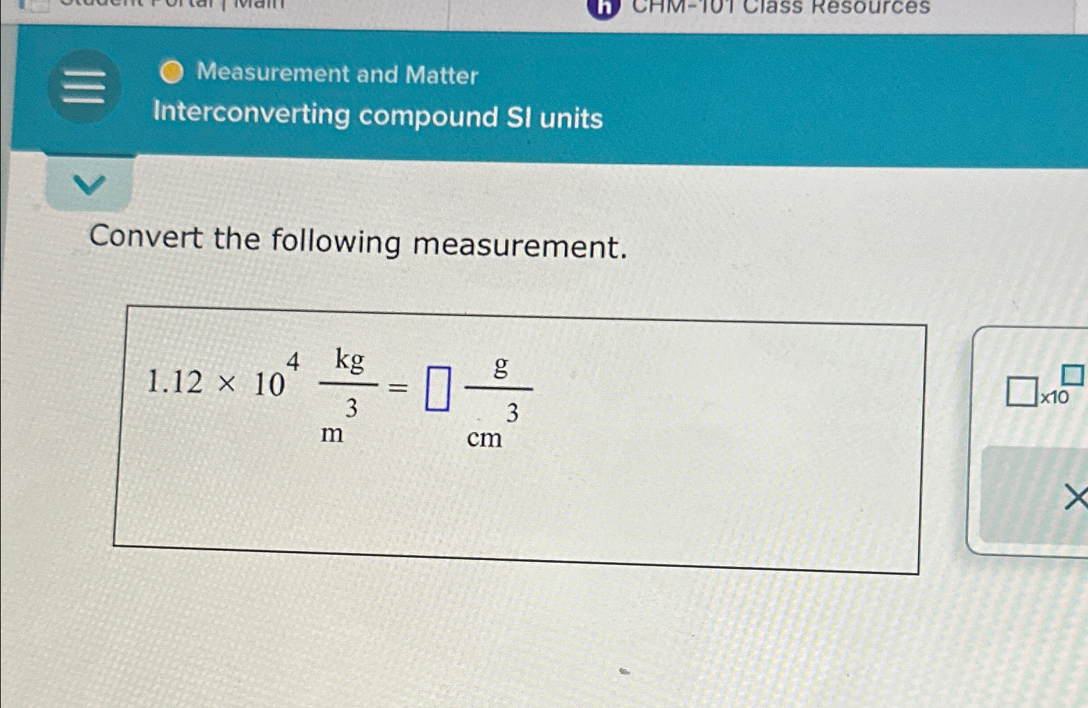 Measurement and Matter Interconverting compound SI | Chegg.com