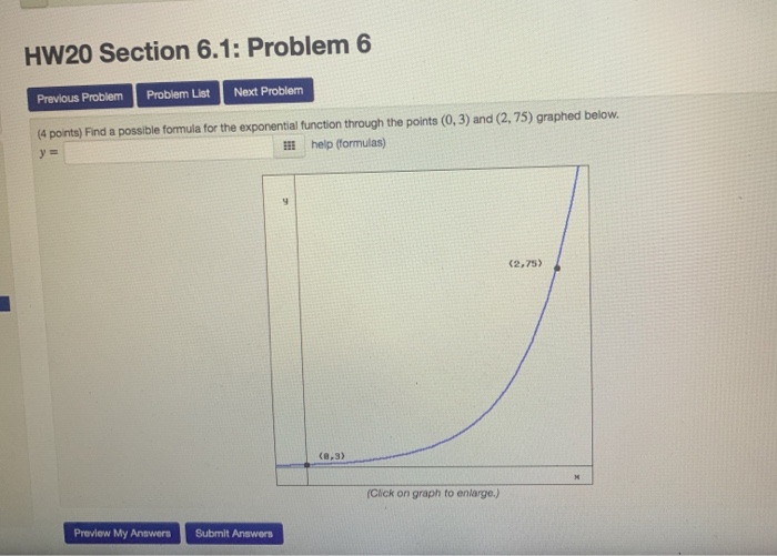 Solved HW20 Section 6.1: Problem 5 Previous Problem Problem | Chegg.com