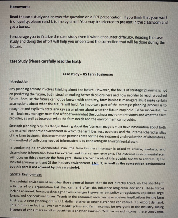 Solved Homework: Read the case study and answer the question | Chegg.com