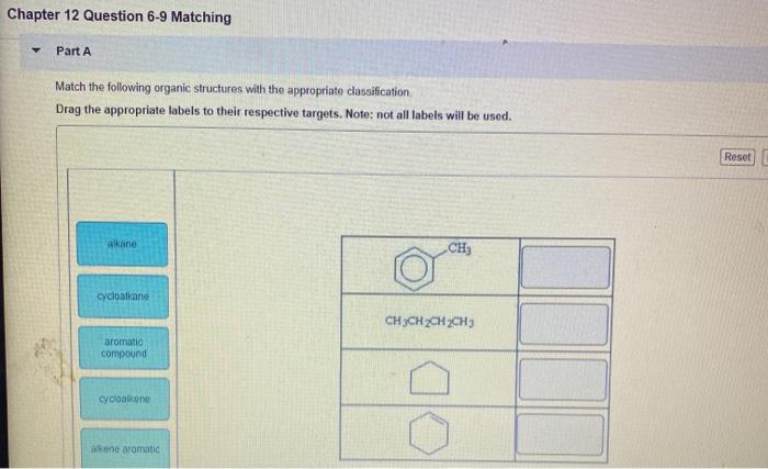 Solved Chapter 12 Question 6 9 Matching Part A Match the Chegg