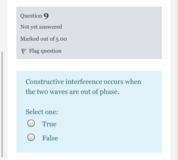 Solved Question 7 Not yet answered Marked out of 5.00 Flag Chegg
