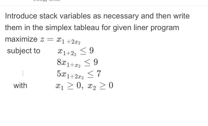 Solved Introduce stack variables as necessary and then write | Chegg.com