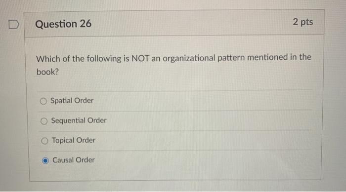 Solved Question 42 2 pts Which of the following is not a | Chegg.com
