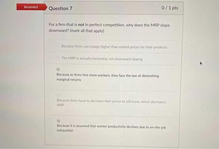 Solved Incorrect Question 3 0/1 pts Which of the following | Chegg.com