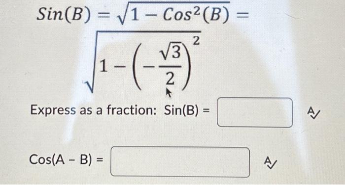 if sin a b 1 and cos a b 3 20