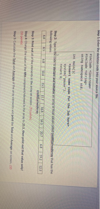 Solved Write a CH program called your LabFinals First | Chegg.com