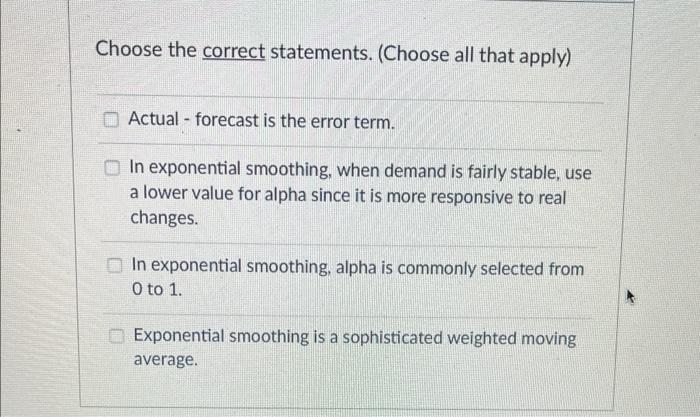 Consider The Following Statements And Choose The Correct Statement S A