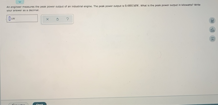 solved-an-engineer-measures-the-peak-power-output-of-an-chegg