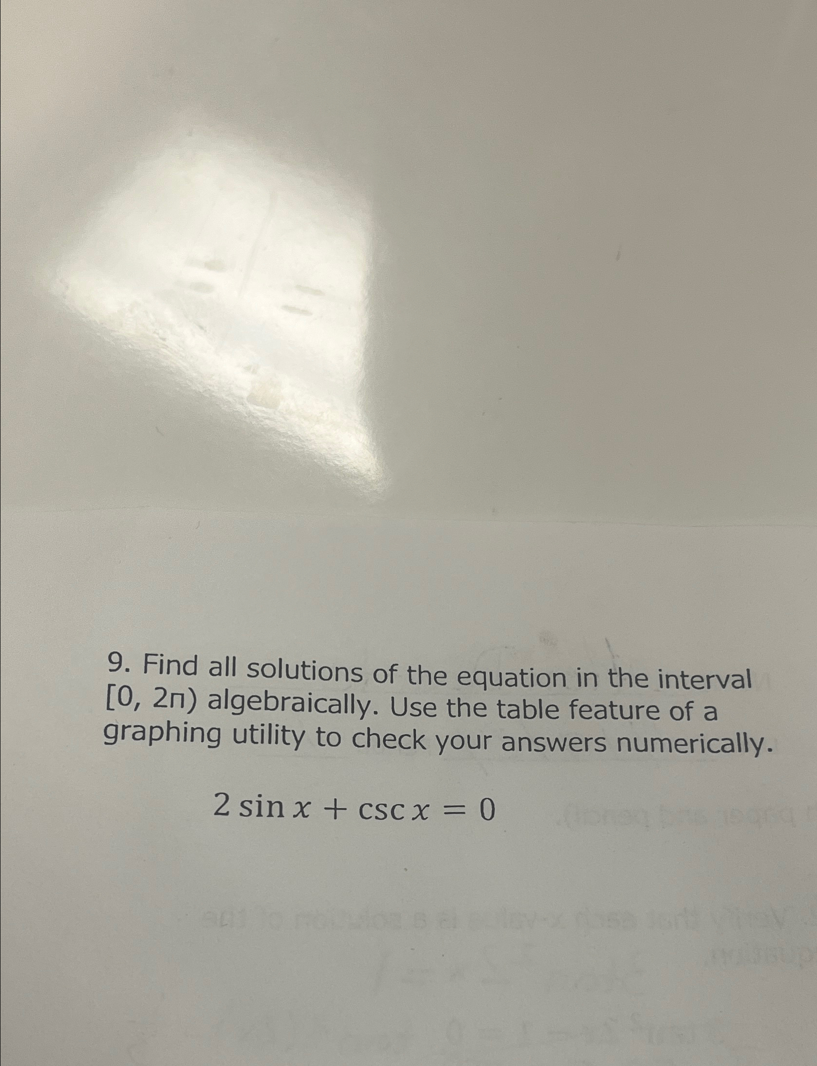Solved Find all solutions of the equation in the interval | Chegg.com