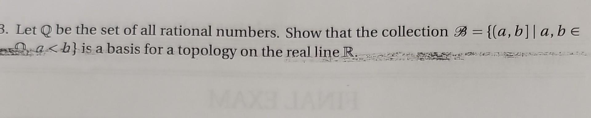 Solved Let Q Be The Set Of All Rational Numbers. Show That | Chegg.com