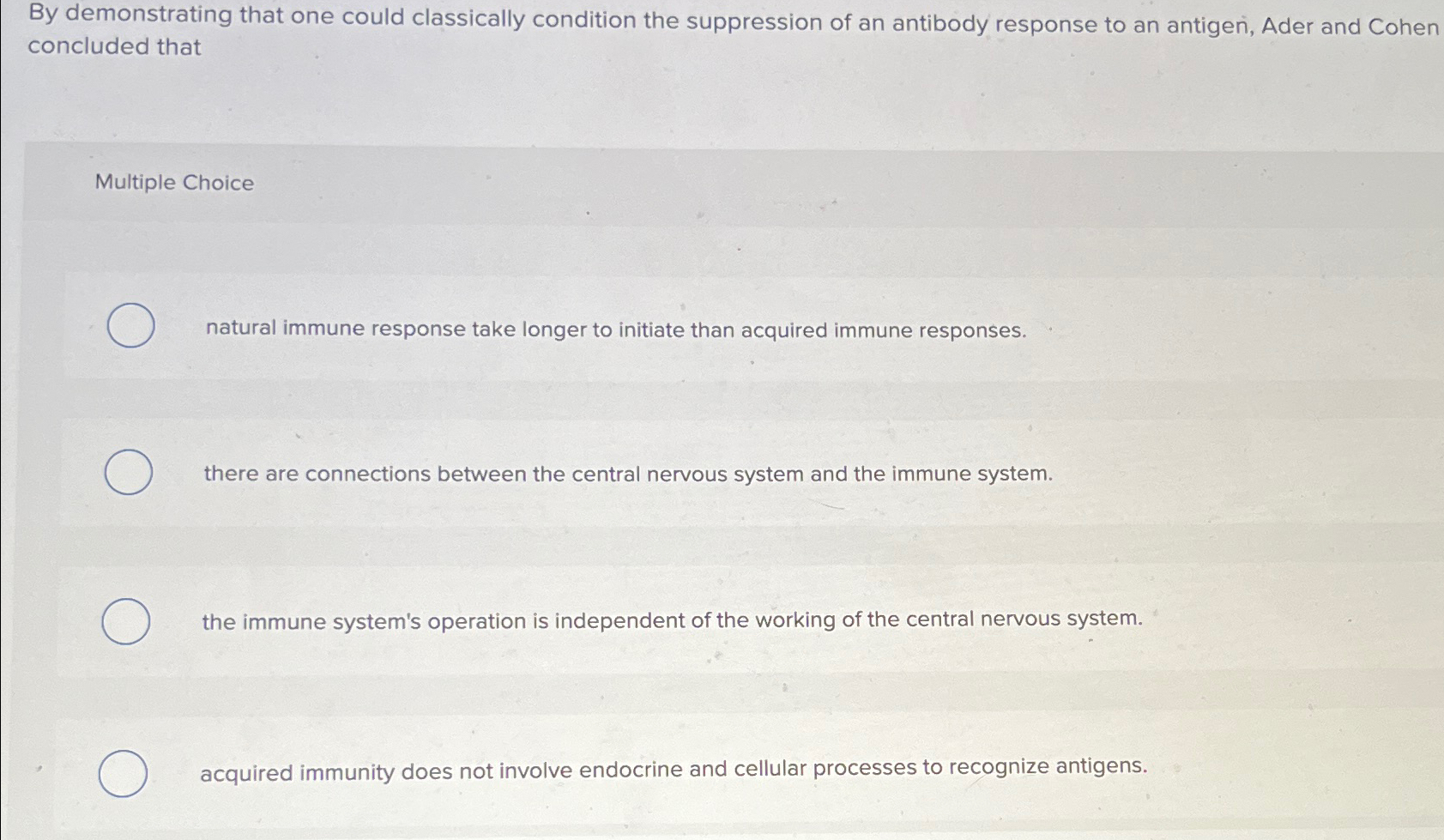 Solved By demonstrating that one could classically condition | Chegg.com