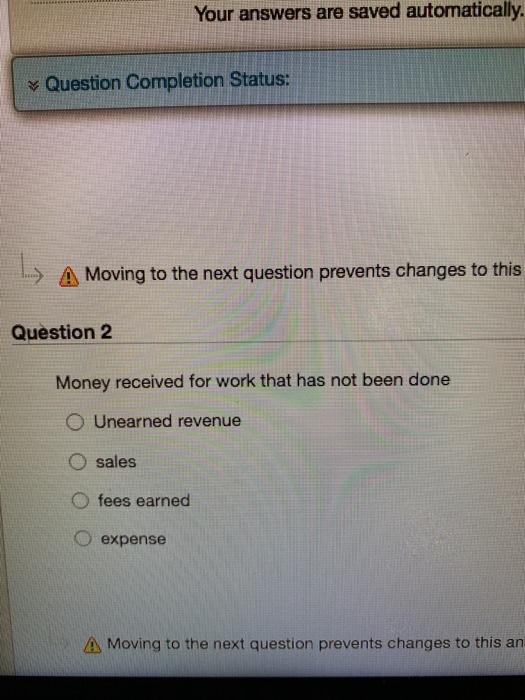 Solved Question Completion Status: > A Moving to the next | Chegg.com