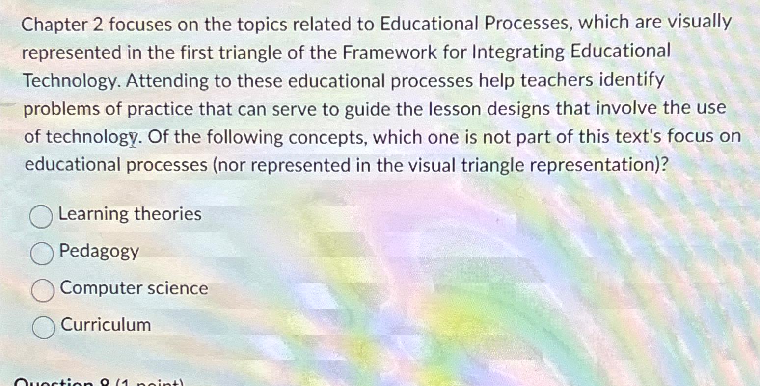 Solved Chapter 2 ﻿focuses on the topics related to | Chegg.com