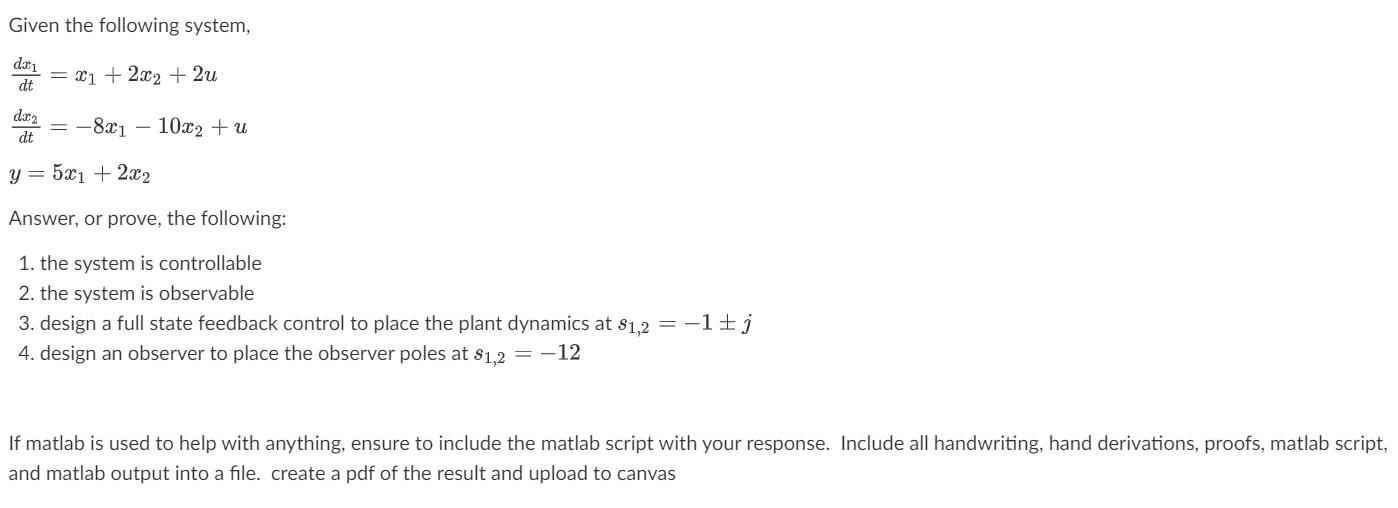 Solved Given the following | Chegg.com