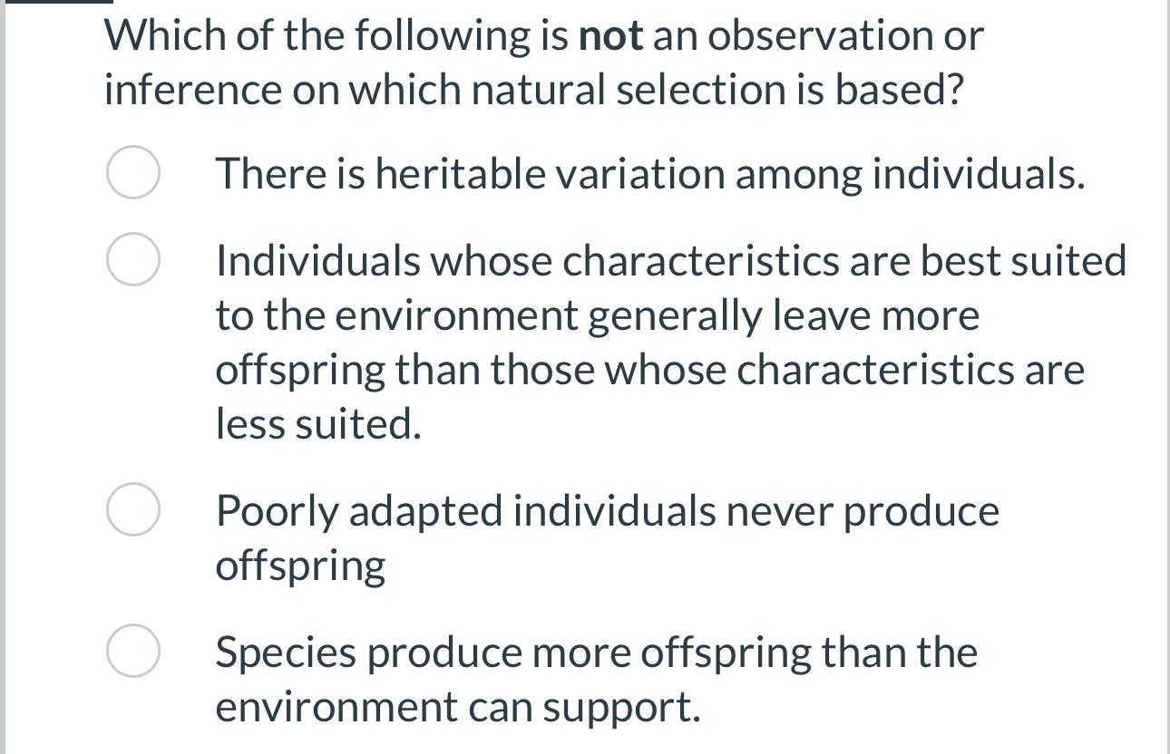 Solved Which of the following is not an observation or | Chegg.com