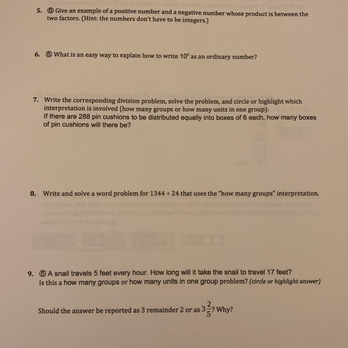 Solved Each problem is worth 7 points each, except #5, 6, 9, | Chegg.com