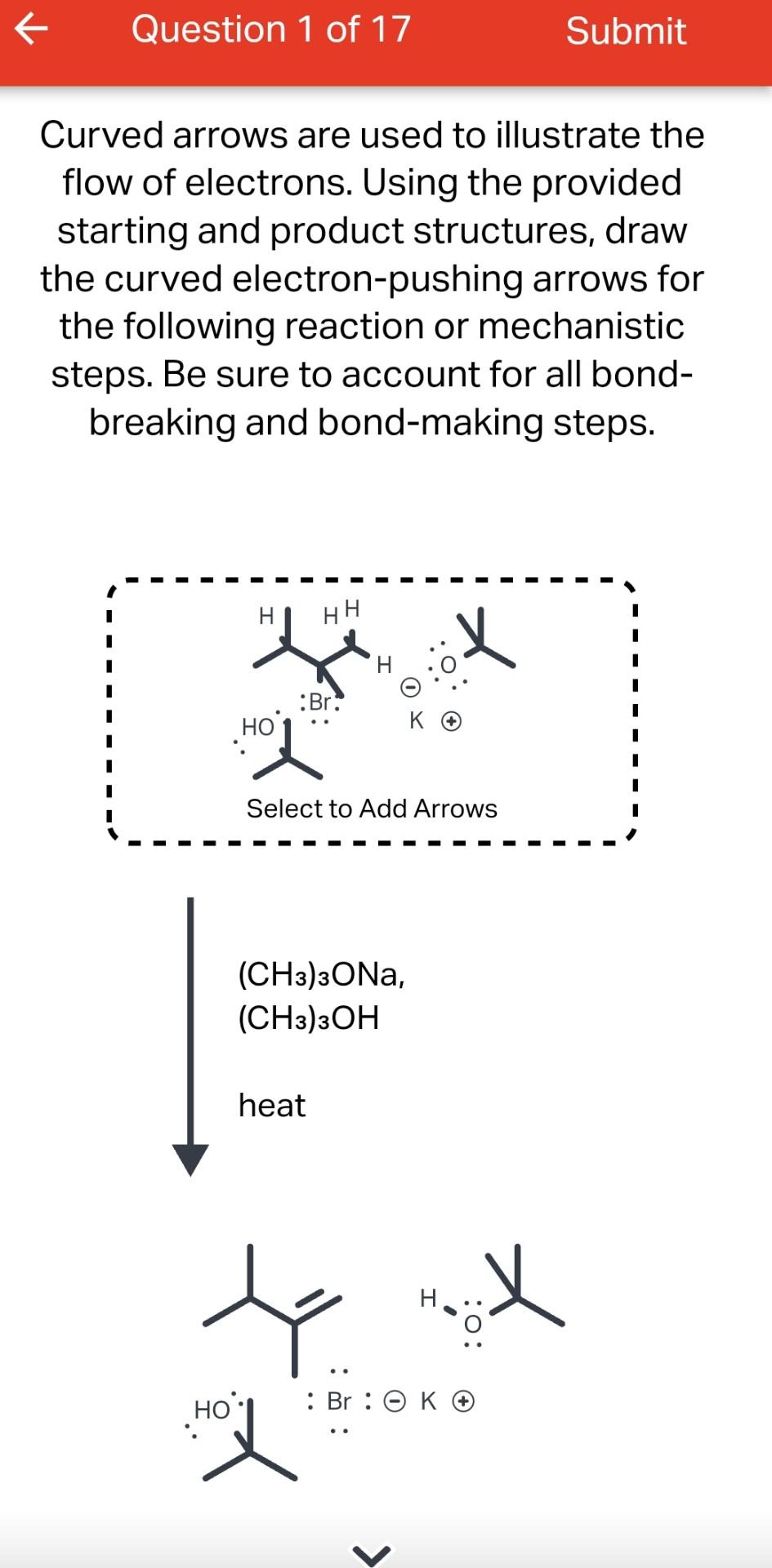 Solved Curved arrows are used to illustrate the flow of | Chegg.com