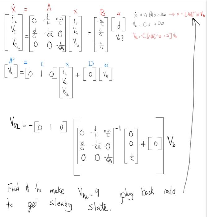 Solved these are my A, B, C and D matrices I want to | Chegg.com