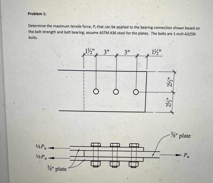 Solved Determine the maximum tensile force, Pu that can be | Chegg.com