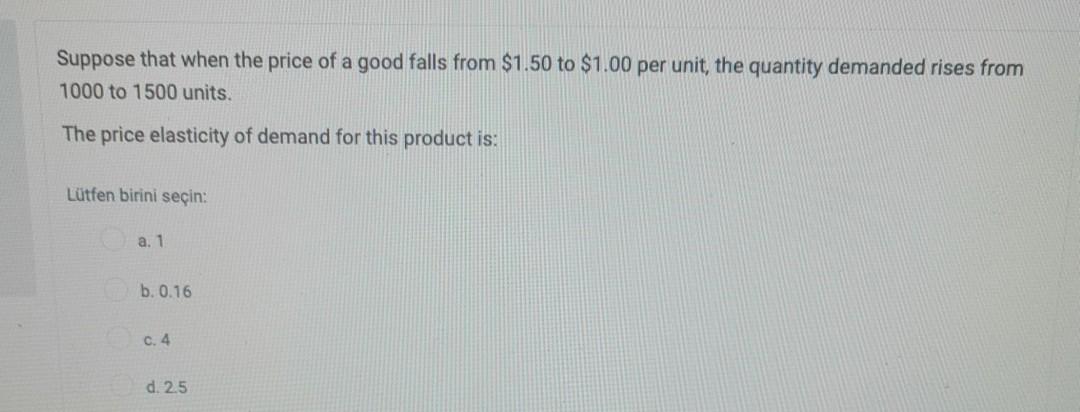 Solved Suppose that when the price of a good falls from | Chegg.com