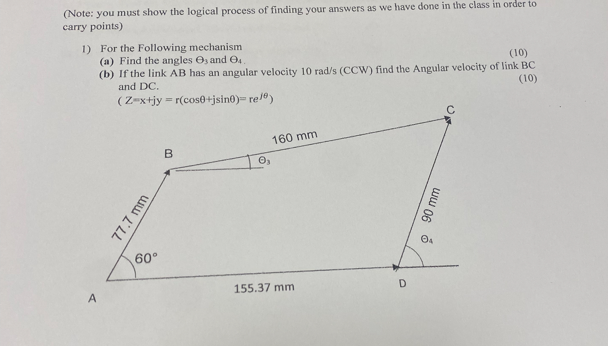 Solved (Note: you must show the logical process of finding | Chegg.com