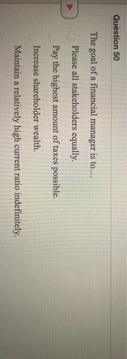 Solved Question 49 Is To Select The Group Of Projects That Chegg