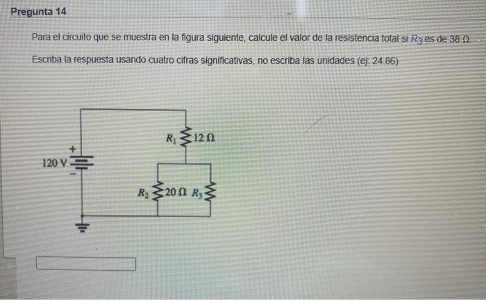 Solved Pregunta 14 Para El Circuito Que Se Muestra En La | Chegg.com