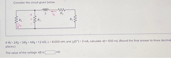 Solved Consider The Circuit Given Below. If | Chegg.com