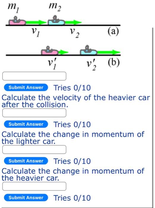 Solved A pair of bumper cars in an amusement park ride | Chegg.com