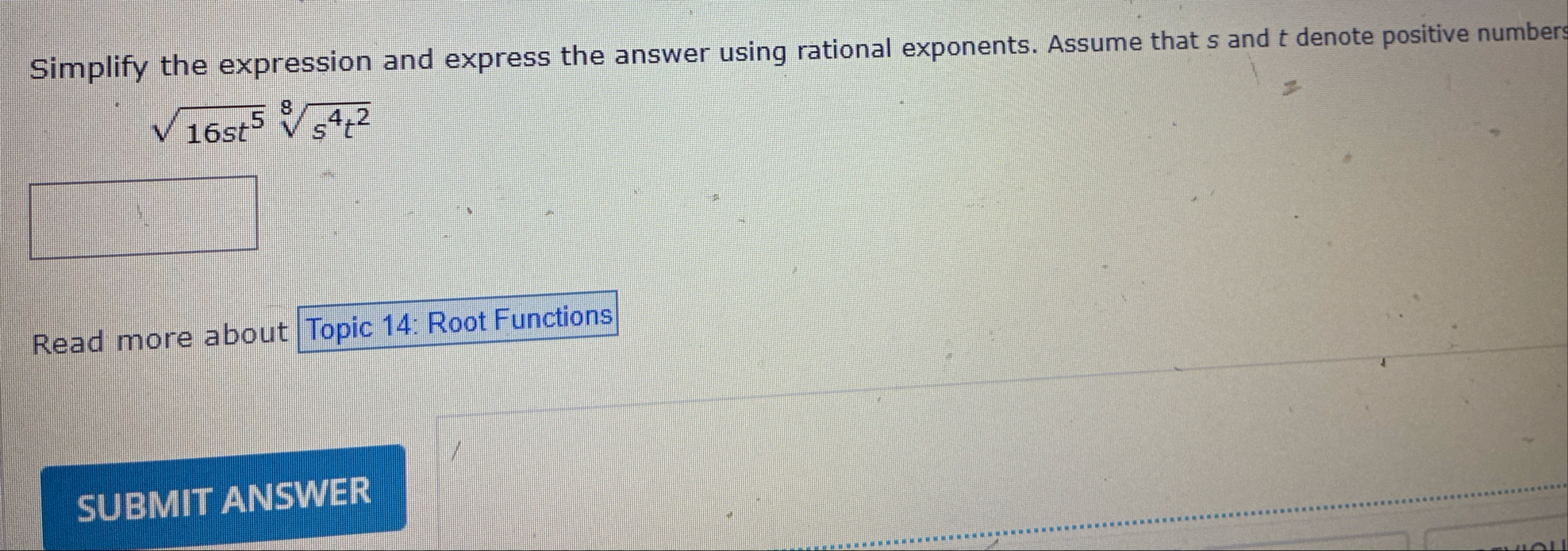Solved Simplify the expression and express the answer using | Chegg.com