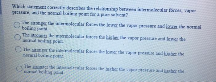 Solved Which Statement Correctly Describes The Relationship | Chegg.com