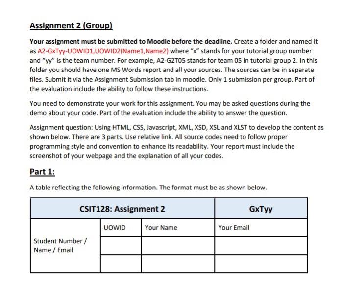 Solved Assignment 2 (Group) Your assignment must be | Chegg.com