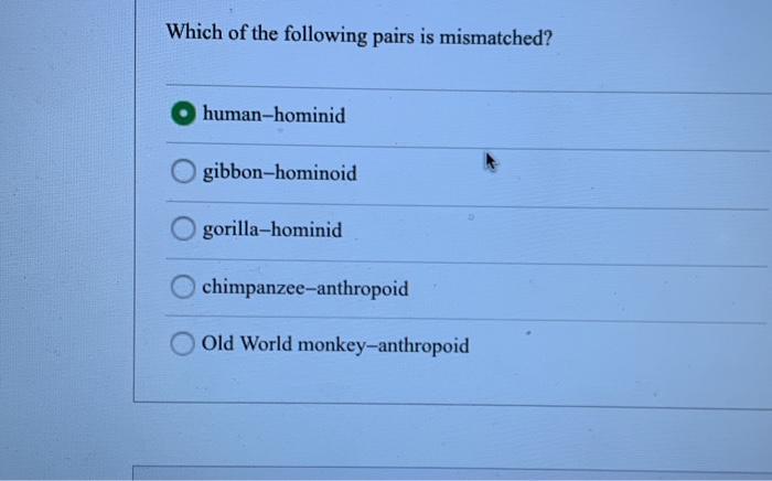 Which Of The Following Pairs Of Terms Is Mismatched Solved Which of the following pairs is mismatched? | Chegg.com