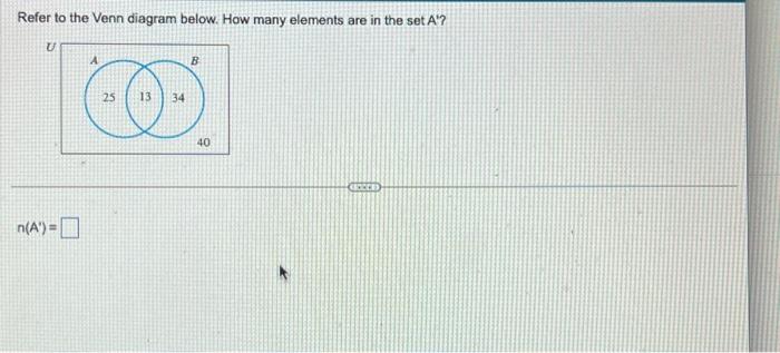 Solved Refer to the Venn diagram to the right. How many | Chegg.com