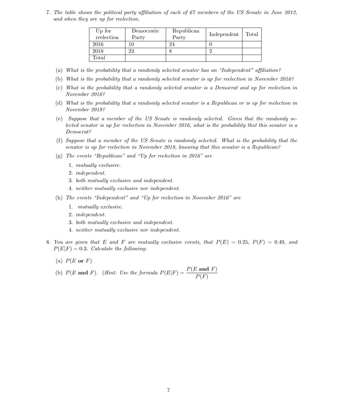 Solved A summary of probability topics covered so far We use | Chegg.com