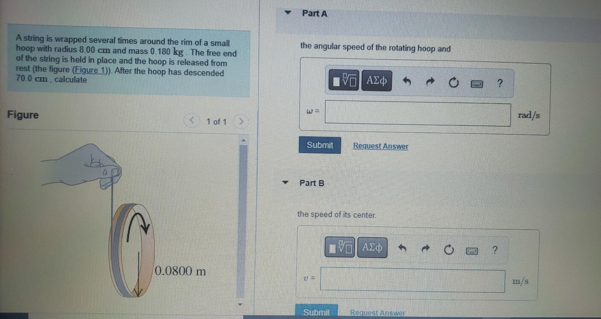 Solved A string is wrapped several times around the rim of a