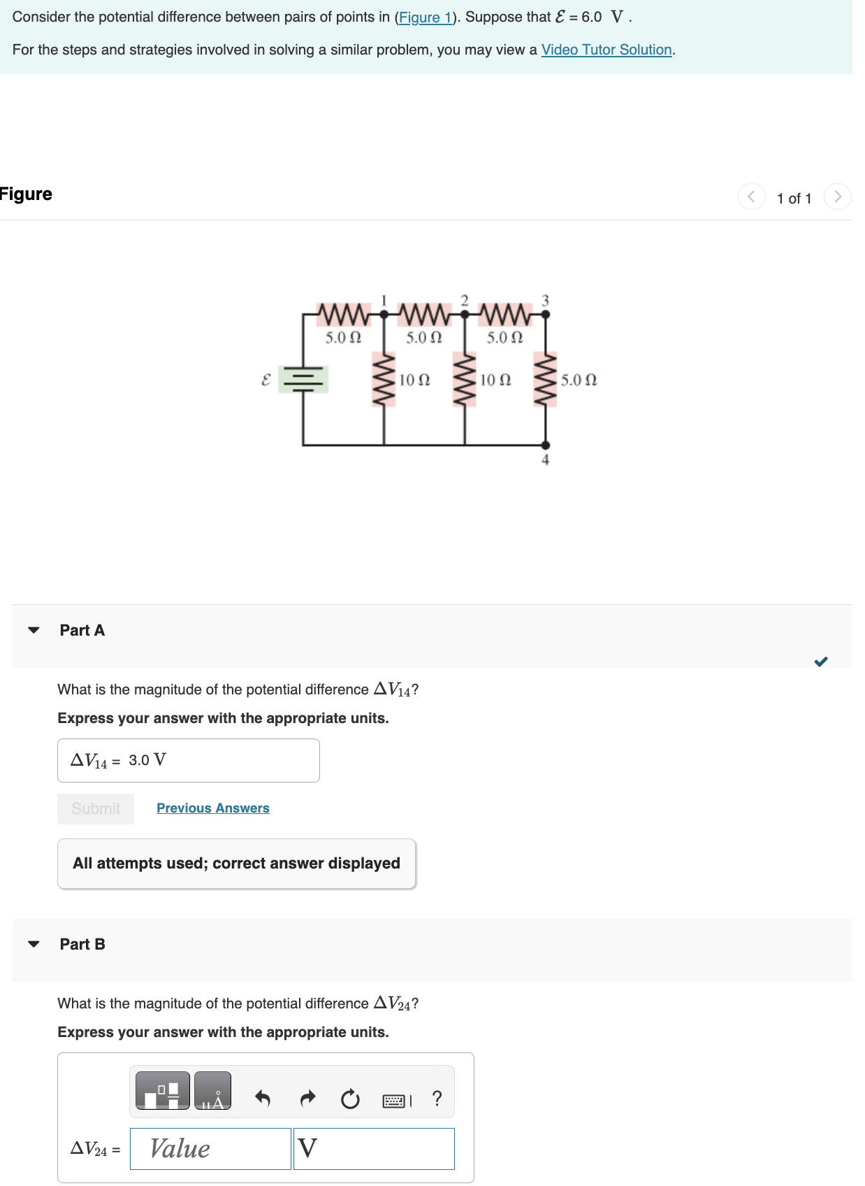 Solved Consider the potential difference between pairs of | Chegg.com