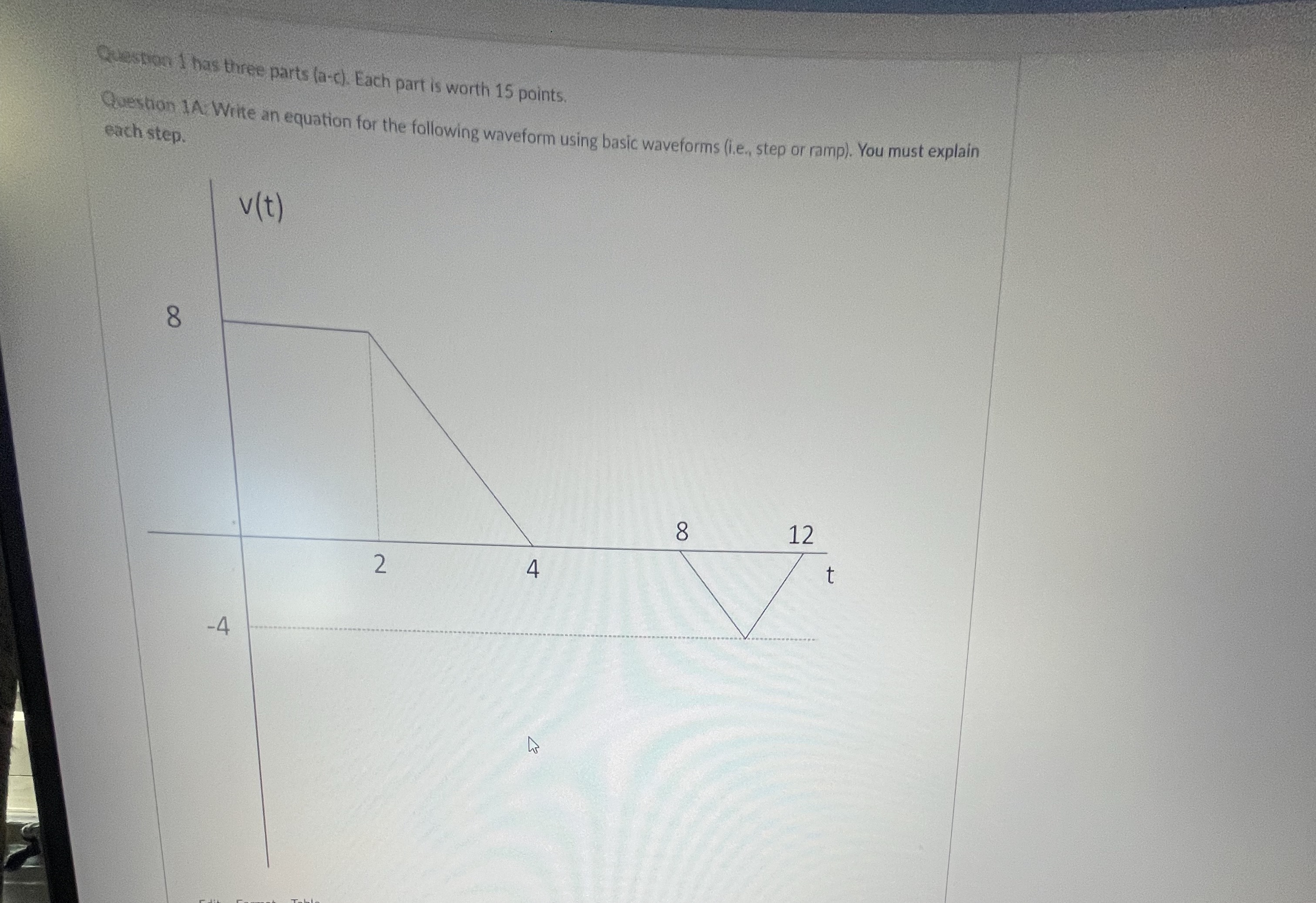 Solved Question 1 ﻿has three parts (a-c). ﻿Each part is | Chegg.com