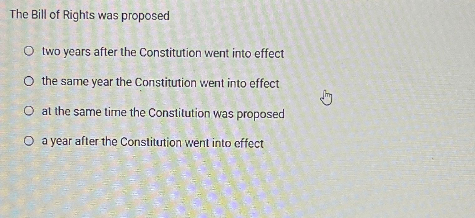 what effect did the english bill of rights have on the constitution