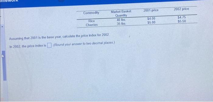 how to calculate price index with base year