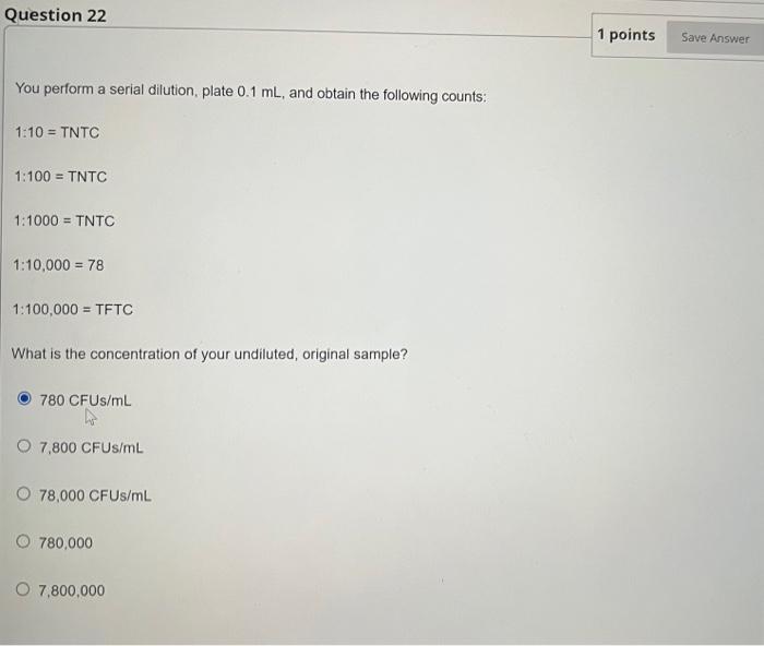 Solved Question 22 1 points Save Answer You perform a serial | Chegg.com