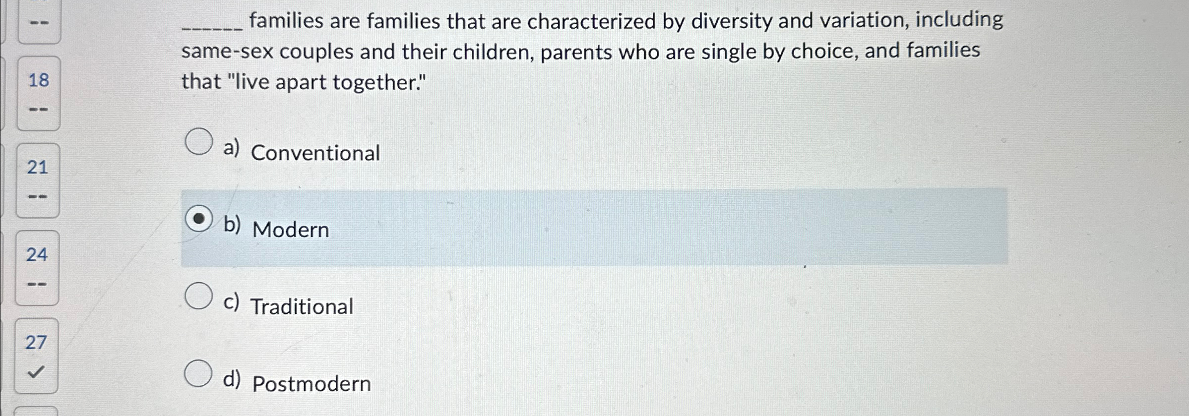 Solved q, ﻿families are families that are characterized by | Chegg.com