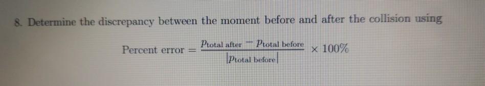 Solved Lab 10 - Conservation Of Momentum The Law Of | Chegg.com