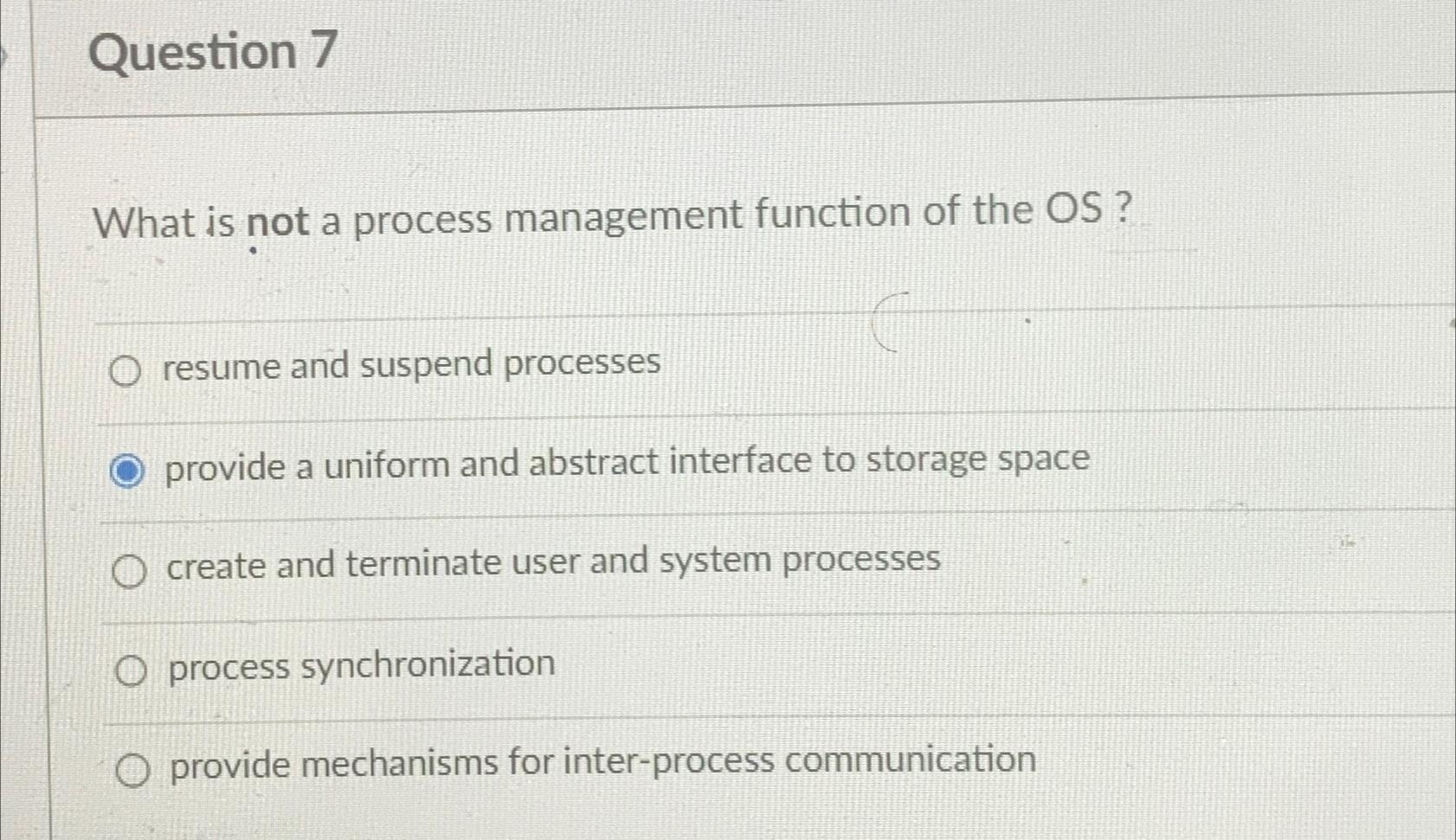 Solved Question 7What is not a - Image