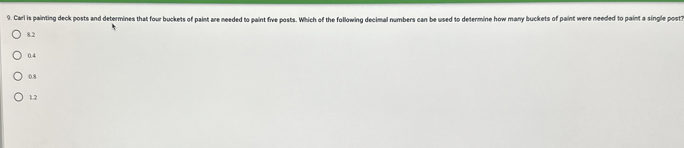 Solved Carl is painting deck posts and determines that four